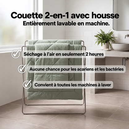 Couette EasySleep® 2-en-1 qui rend les draps inutiles