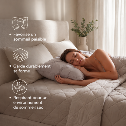 Oreiller confort hypoallergénique® pour un sommeil optimal